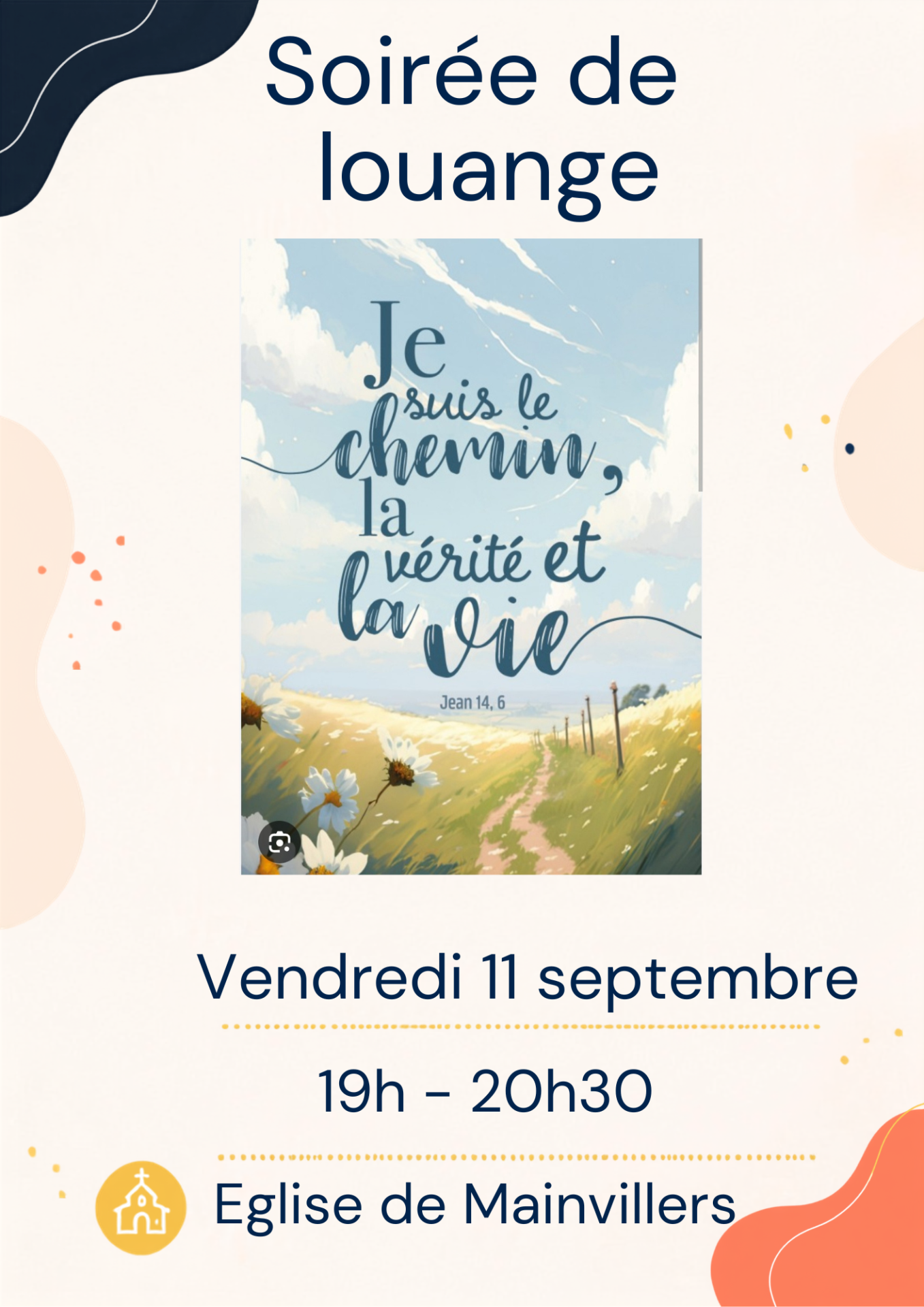 Flyer louange septembre 2026