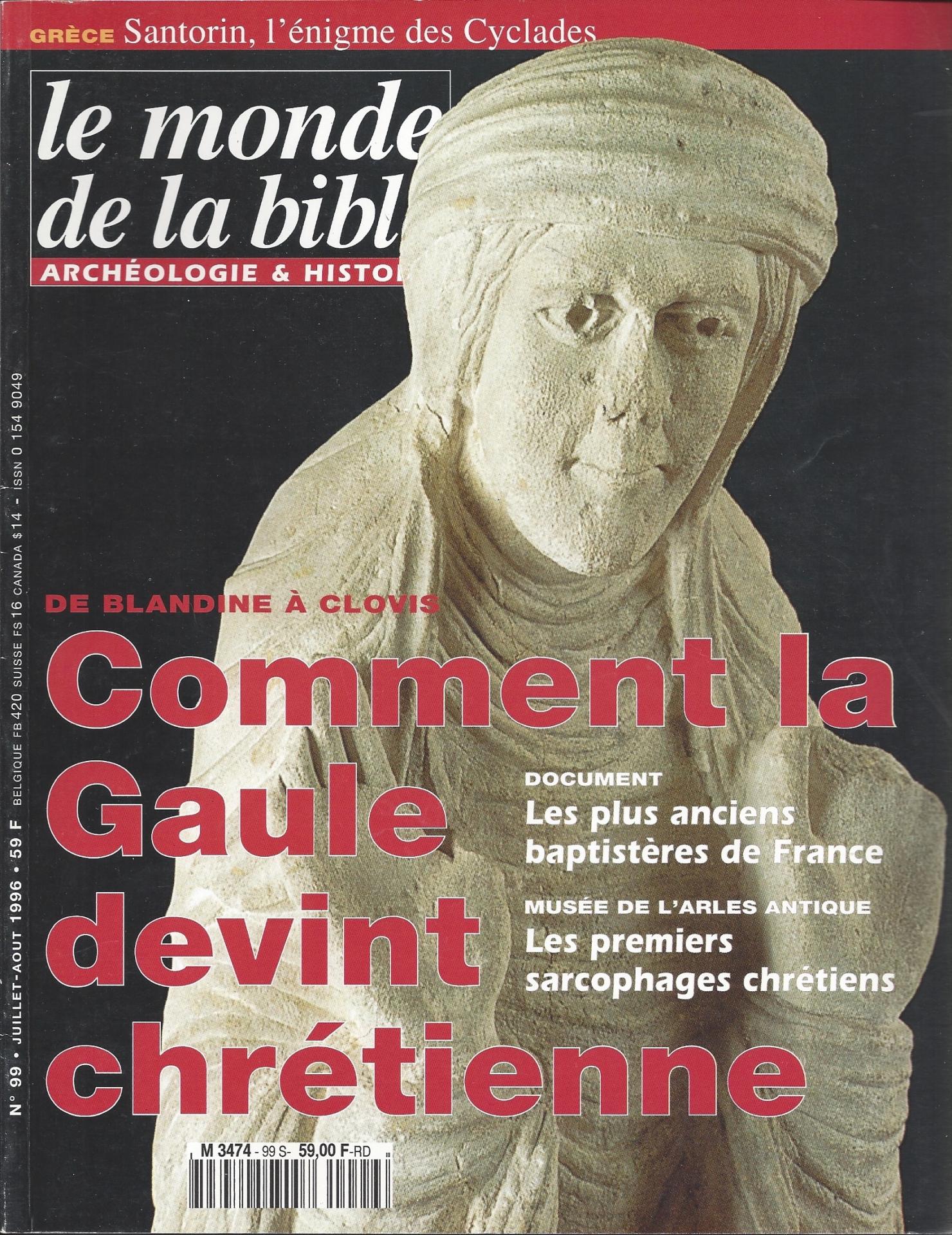Le monde de la bible n 99